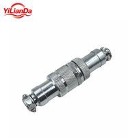 Connecteur d'aviation en ligne GX20, connecteur circulaire mâle-femelle à joint de bout, en alliage de zinc, résistant aux hautes températures