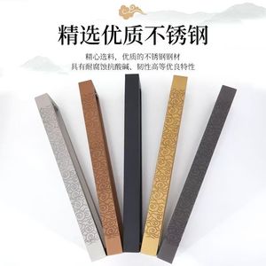 Tirador de puerta negro de lujo moderno Tirador de puerta principal de madera de nuevo estilo - Product Image 3