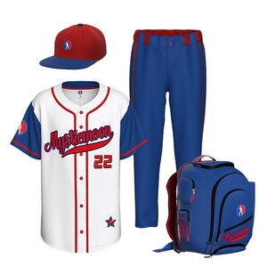 Grosir Set seri peralatan bisbol tim kustomisasi Logo Anda Jersey bisbol - Product Image 1