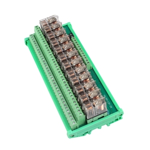 12 kênh Din Rail Gắn Module 24VDC <span class=keywords><strong>Relay</strong></span> Module <span class=keywords><strong>PLC</strong></span> NDGKL-12 công nghiệp sử dụng 2NO 2NC <span class=keywords><strong>Relay</strong></span> Module - Product Image 1