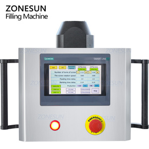 เครื่องบรรจุผงอัตโนมัติความแม่นยำสูง ZONESUN ZS-FM5D แบบ 2 หัว สำหรับบรรจุขวด กระป๋อง โหล แป้ง เครื่องเทศ พร้อมตัวป้อนผง - Product Image 2