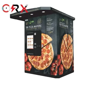 Distributeur luar ruangan pizza automatique swa-service atap disesuaikan maquina expendedora de pizza mesin penjual otomatis