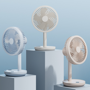 Ventilador de Escritorio Giratorio de 5.5 Pulgadas, Batería de 4000 mAh, Pantalla LED, Botón Oscilante, Control Digital, Diseño sin Escobillas - Product Image 1