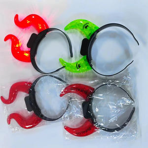 Diadema LED con Cuerno del Diablo para Fiesta de Halloween, Disfraces de Carnaval con Luz Intermitente, Favores de Fiesta <span class=keywords><strong>Promo</strong></span>, Novedad - Product Image 6