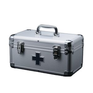 ชุดปฐมพยาบาลแบบปรับแต่งได้กล่องอุปกรณ์ทางการแพทย์อะลูมิเนียมกันน้ำและกันกระแทกกล่องเครื่องมือ PP กล่องเครื่องมือ EVA - Product Image 4