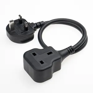 Wholesale UK Heavy Duty Rubber Outdoor Waterproof Power Cords Extension Cords Outlet Power Cords