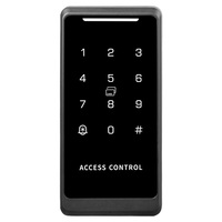 Clavier de contrôle d'accès à porte unique en plastique ABS étanche avec double lecteur RFID tactile et capacité de 10 000 utilisateurs (carte et code)