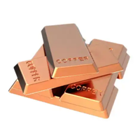 Lingot de cuivre pur de haute qualité, métal de rebut, haute pureté 99,99%