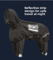 Vêtement de protection intégral imperméable et réfléchissant pour grands chiens, coupe-vent, anti-UV, toutes saisons, ajustable, multi-tailles, vente en gros sur mesure