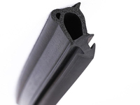 Joint d'étanchéité Xinhong XHMC-EPDM à double dureté en EPDM, à clipser, avec base rigide à barbelures et noyau en mousse, pour cadre de fenêtre en PVC-U