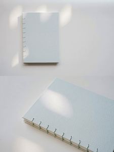 สมุดบันทึกปกหนังเย็บด้ายแบบคอปติก ดีไซน์เรียบหรู สีน้ำเงิน ขนาด A5/A4 ปรับแต่งได้ เหมาะสำหรับใช้เป็นของแจก - Product Image 2