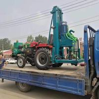 Foreuse rotative à circulation inverse à moteur diesel, profondeur de forage maximale de 150 m, boîte de vitesses, roulement, utilisation pour puits d'eau, facile
