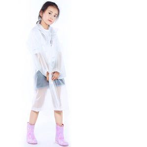 Imperméables longs légers et réutilisables en PEVA pour filles - Product Image 1