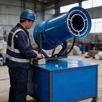 Machine de pulvérisation de brouillard d'eau robuste de 40 m à vendre, avec fonctionnement fiable pour la suppression de la poussière industrielle