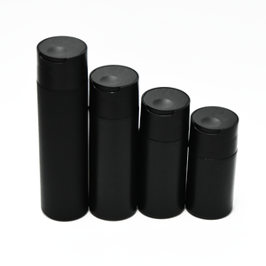 Luxury 120ml-250ml <strong>HDPE</strong> Matte Skin Care &amp; Lotion <strong>Bottles</strong> Black <strong>Plastic</strong> Cosmetic Packaging With Disc Top Cap For Shampoo - Product Image 3