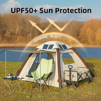 Offre Spéciale 2*2m installation facile tente d'air solaire extérieure étanche Oxford Blowup Camping Air gonflable maison tente pour voyages avec pompe