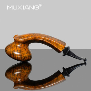 Muxiang Handmade Briarwood Tobacco Pipe Straight Type With Filter For Men Smoking Pipe - Product Image 2