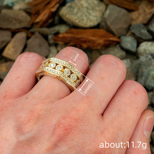 T0742 Anello da Donna in Oro Massiccio 18K con Diamante Taglio Brillante Rotondo Colore G Naturale, Gioiello per Matrimonio - Product Image 4