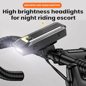 Luz LED inteligente para bicicleta con bocina de control remoto, recargable por USB, luz RGB para conducción nocturna, resistente al agua IPX4, con batería integrada de 2400mAh - Product Image 4