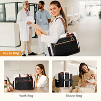 LOVEVOOK Mallette professionnelle de voyage d'affaires 15.6 Sac fourre-tout pour ordinateur portable Sac à main résistant à l'eau pour enseignants et infirmières