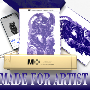 Máy in hình xăm nhiệt di động A4 mới, giấy <span class=keywords><strong>stencil</strong></span>, máy in hình xăm Bluetooth bán nhiệt - Product Image 3