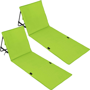 Tumbona de playa plegable portátil para exteriores GSD, cama acolchada, alfombrilla de playa plegable para exteriores, silla con respaldo ajustable - Product Image 1