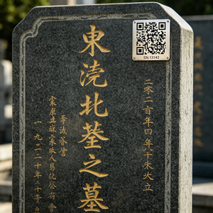 <span class=keywords><strong>Plaque</strong></span> commémorative personnalisée en acier inoxydable avec code QR, gravure personnalisée, panneau de pierre tombale durable, marqueur de sépulture en métal, étiquette funéraire - Product Image 1