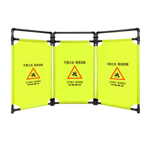 Barriera di sicurezza stradale portatile di vendita calda che piega la barriera di traffico di plastica del panno verde - Product Image 3