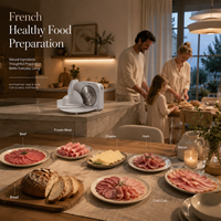 Trancheuse Électrique 150W pour une Alimentation Saine, Idéale pour Viande, Pain, Fromage – Appareil de Cuisine OEM Direct Usine