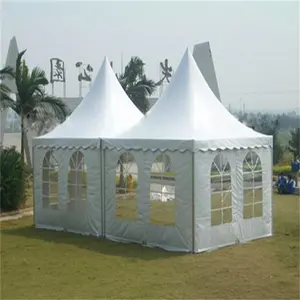 婚礼和派对用铝合金聚氯乙烯宝塔帐篷10mx10m 5mx5m露台户外活动帐篷