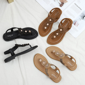 Wholesale T-Strap Bohemian Platform Outdoor Summer Beach Roman for Women Slippers Gladiator <b>Shoes</b> Evergreen Anti-Slippery - Product Image 4