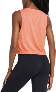 <span class=keywords><strong>Top</strong></span> Corto Estivo da Ragazza Senza Maniche con Stampa Serigrafica, Comodo e ad Asciugatura Rapida per Fitness, Allenamento, Sport e Corsa - Product Image 4