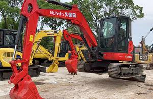 Mini pelleteuse d'occasion KX163 5 tonnes 6 tonnes Stock Shanghai Original Japon Moteur de pompe à moteur en bon état - Product Image 3