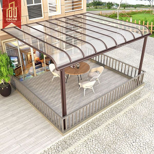 Pergola Copri-Patio All'Ingrosso da Giardino e da Esterno con Protezione Solare, Tetto in <span class=keywords><strong>Policarbonato</strong></span> e Struttura in Alluminio Personalizzabile - Product Image 3