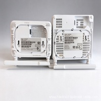F690V Modem Fiber Optik XPON ONU Gigabit Empat Port dengan Adaptor Daya Versi Bahasa Inggris untuk Perdagangan Luar Negeri