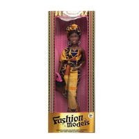 Poupées Sud-Africaines de Mode en Gros Prêtes à Expédier, Peau Noire, 12,5 Pouces, en Vente