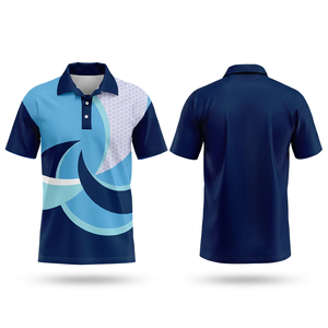 Polos de manga corta estampados para hombre, cuello vuelto, transpirables, ropa de verano para hombre - Product Image 2
