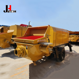 ディーゼルまたは电気パワートレーラーコンクリートポンプ40 60 80 100 M ³/h静止ステーション小型コンクリートポンプトレーラーポンプ机械 - Product Image 6