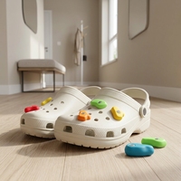 Décorations de chaussures en caoutchouc souple et colorées, idéales pour décorer les sabots, ornements circulaires d'extérieur en PVC pour l'escalade