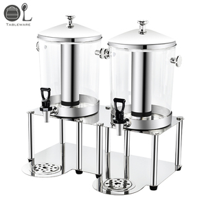 Distributore di bevande Self-Service in acciaio inox 8L distributore di <span class=keywords><strong>acqua</strong></span> fredda e succo di latte per il tè succo di Soda - Product Image 2