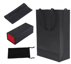 Bán buôn biểu tượng tùy chỉnh trường hợp kính mát Pouch bao bì Kính mắt Box Set gấp trường hợp cho thời trang sang trọng Túi kính gói - Product Image 2