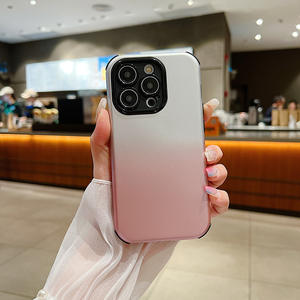 Étui minimaliste premium à dégradé de couleurs pour Apple iPhone, résistant aux chutes, protection intégrale anti-poussière 2-en-1 - Product Image 4