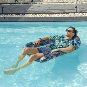 Flotador Inflable de PVC con Estampado Bohemio para Piscina - Marca MAKE WAVES, Diseño Divertido y Relajante - Product Image 3