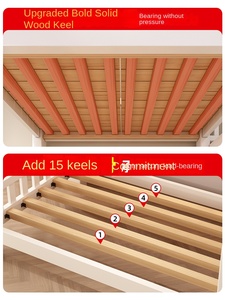 All Solid Wood Multi-Function Simple Design Non-Interference High <strong>Low</strong> Princess Children's Bunk <strong>Bed</strong> Household <strong>Double</strong> <strong>Bed</strong> - Product Image 3