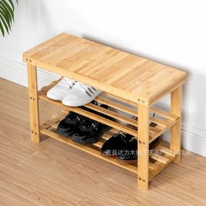 Wooden <b>Shoe</b> Rack With <b>Storage</b> Shelf For Entryway Home Living Room <b>Space</b> <b>Saving</b> Multi Layer Design - Product Image 3