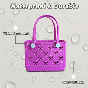 工場カスタム無地シリコン製トートバッグ シンプルなサザンスタイル<span class=keywords><strong>EVA</strong></span>ビーチバッグ - Product Image 1