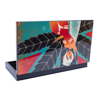 Boîte cadeau à charnière personnalisée avec impression couleur intégrale, boîte d'emballage rectangulaire à compartiments multiples pour sachets de thé, chocolat, souvenirs