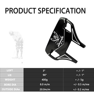 कारखाने की थोक बिक्री कम कीमत में गोल्फ मैलेट पटर, जस्ता मिश्र धातु cnc राइट ओम कस्टम गोल्फ क्लब हेड - Product Image 2