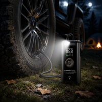 Gonfleur de pneus portable rechargeable et pompe à air intelligente avec charge Type C, multi-modes pour voiture, ballon, vélo