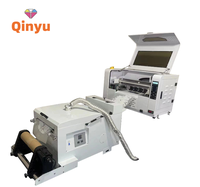 Qinyu terlaris Digital Dual XP600 DTF Printer A3 T-shirt mesin cetak A3 DTF Inkjet Printer untuk kain tekstil pencetakan